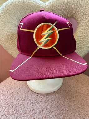 The Flash DC Comics Official Licensed Snapback Hat 3D Metal Logo One Size